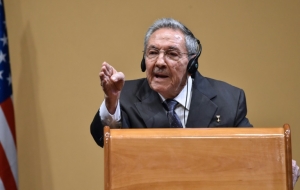 O presidente cubano, Ra&uacute;l Castro, durante coletiva de imprensa, em Havana, no dia 21 de mar&ccedil;o de 2016