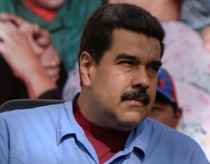 O presidente venezuelano, Nicol&aacute;s Maduro, assiste uma reuni&atilde;o de mulheres em Caracas, no dia 24 de maio de 2016