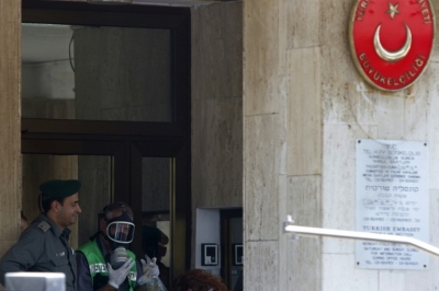 (Arquivo) A embaixada da Turquia, em Tel Aviv, no dia 20 de setembro de 2010