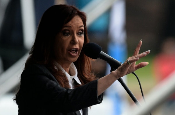 A ex-presidente argentina Cristina Kirchner, em Buenos Aires, no dia 13 de abril de 2016