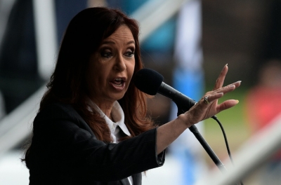 A ex-presidente argentina Cristina Kirchner, em Buenos Aires, no dia 13 de abril de 2016