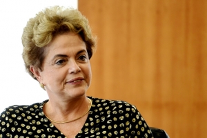 A presidente Dilma Rousseff, no Pal&aacute;cio do Planalto, em Bras&iacute;lia, no dia 10 de maio de 2016