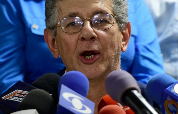 O deputado venezuelano Henry Ramos Allup, em Caracas, no dia 3 de janeiro de 2016
