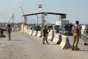 Posto de controle a oeste de Bagd&aacute;