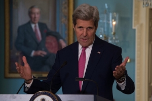 O secret&aacute;rio de Estado americano, John Kerry, em Washington, DC, no dia 30 de mar&ccedil;o de 2016