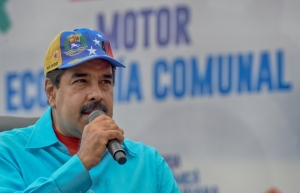 O presidente venezuelano, Nicol&aacute;s Maduro, em Caracas, no dia 14 de maio de 2016