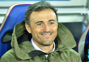 Luis Enrique durante o Mundial de Clubes, em 17 de dezembro, em Yokohama