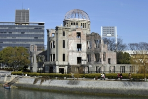 (Arquivo) Vista do memorial da paz, em Hiroshima