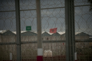 Fronteira entre Marrocos e Espanha em Ceuta em 5 de mar&ccedil;o de 2014