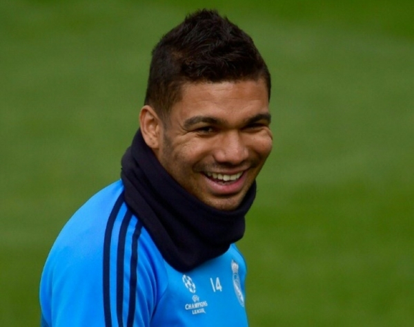 Casemiro, do Real Madrid, em Madri, no dia 11 de abril de 2016