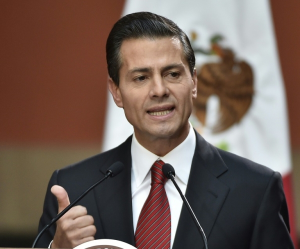 O presidente mexicano, Enrique Pe&ntilde;a Nieto, na Cidade do M&eacute;xico, no dia 8 de janeiro de 2016