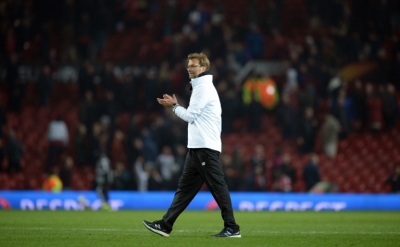 O t&eacute;cnico do Liverpool, Jurgen Klopp, em Manchester, no dia 17 de mar&ccedil;o de 2016