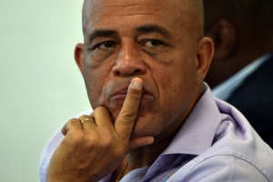 O presidente do Haiti, Michel Martelly, em Porto Pr&iacute;ncipe, no dia 4 de fevereiro de 2016