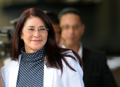 A primeira-dama venezuelana, Cilia Flores, em Caracas, no dia 5 de mar&ccedil;o de 2016