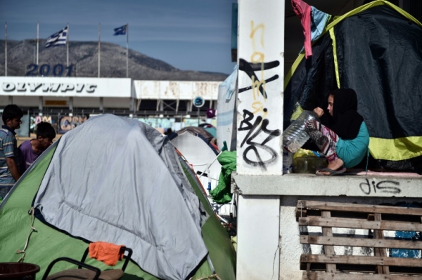 (10 mai) Campo de refugiados no antigo aeroporto Hellinikon, em Atenas