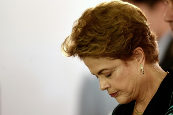 A presidente Dilma Rousseff, em Bras&iacute;lia, no dia 16 de dezembro de 2015