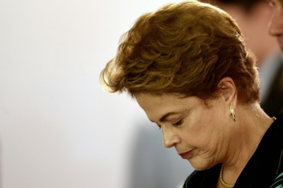A presidente Dilma Rousseff, em Bras&iacute;lia, no dia 16 de dezembro de 2015