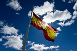 (Arquivo) A bandeira da Espanha &eacute; vista em Madri, no dia 24 de mar&ccedil;o de 2015