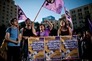 (2014) Ativistas pedem em Santiago a legaliza&ccedil;&atilde;o do aborto