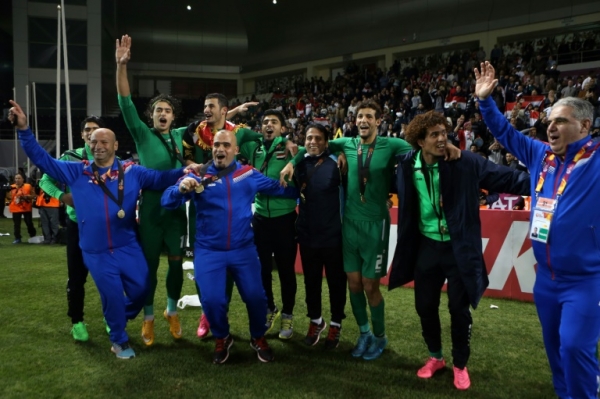 O time iraquiano, em Doha, no dia 29 de janeiro de 2016