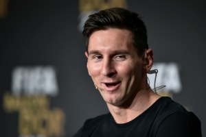 Lionel Messi participa de coletiva de imprensa sobre a cerim&ocirc;nia da Bola de Ouro da Fifa, em Zurique, no dia 11 de janeiro de 2016