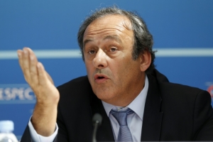 O presidente da Uefa, Michel Platini