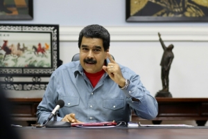 O presidente venezuelano, Nicol&aacute;s Maduro, em Caracas, no dia 13 de maio de 2016