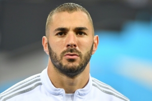 Karim Benzema, em Mil&atilde;o, no dia 28 de maio de 2016