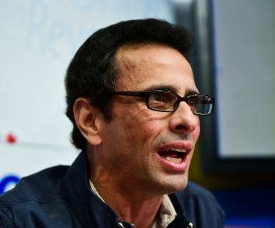 O l&iacute;der opositor venezuelano Henrique Capriles, em Caracas, no dia 3 de junho de 2016