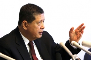 O relator especial da ONU sobre a Coreia do Norte, Marzuki Darusman, em T&oacute;quio, no dia 22 de janeiro de 2016