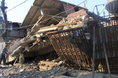Terremoto de 6,7 graus provocou o desabamento de edif&iacute;cios em Imphal, cidade mais pr&oacute;xima do epicentro