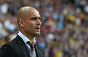 O t&eacute;cnico espanhol Josep Guardiola, em Berlim, no dia 21 de maio de 2016