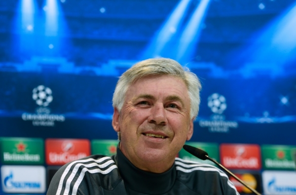 O t&eacute;cnico Carlo Ancelotti, em Madri, no dia 13 de abril de 2015