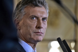 O presidente argentino Mauricio Macri participa de uma coletiva de imprensa na Casa Rosada, em Buenos Aires, no dia 23 de mar&ccedil;o de 2016