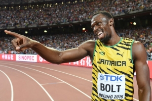 O jamaicano Usain Bolt, em Pequim, no dia 29 de agosto de 2015