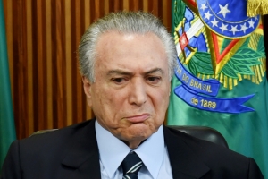Temer participa de uma reuni&atilde;o com ministros no Pal&aacute;cio do Planalto