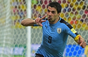 Luis Su&aacute;rez, do Uruguay, em Recife, no dia 25 de mar&ccedil;o de 2016