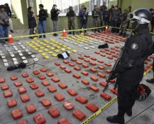 Apreens&atilde;o de drogas em La Paz, em 4 de setembro de 2015