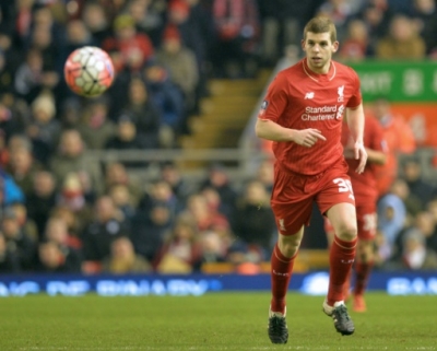 Liverpool's English defender Jon Flanagan chases the ball during the English FA Cup third round replay football match between Liverpool and Exeter City at Anfield in Liverpool, north west England on January 20, 2016. AFP PHOTO / PAUL ELLIS RESTRICTED TO EDITORIAL USE. No use with unauthorized audio, video, data, fixture lists, club/league logos or 'live' services. Online in-match use limited to 75 images, no video emulation. No use in betting, games or single club/league/player publications.Liverpool's English defender Jon Flanagan chases the ball during the English FA Cup third round replay football match between Liverpool and Exeter City at Anfield in Liverpool, north west England on January 20, 2016. AFP PHOTO / PAUL ELLIS RESTRICTED TO EDITORIAL USE. No use with unauthorized audio, video, data, fixture lists, club/league logos or 'live' services. Online in-match use limited to 75 images, no video emulation. No use in betting, games or single club/league/player publications.