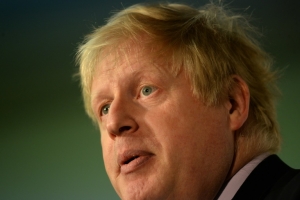 O ex-prefeito de Londres Boris Johnson, em Manchester, no dia 15 de abril de 2016