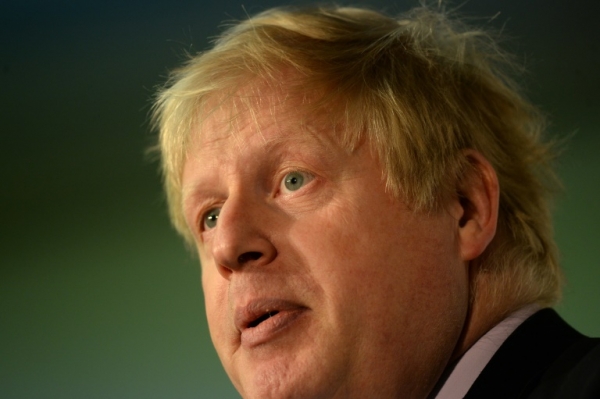 O ex-prefeito de Londres Boris Johnson, em Manchester, no dia 15 de abril de 2016