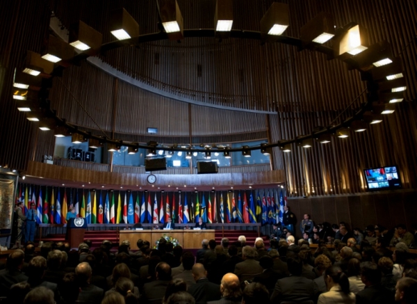 (Arquivo) C&uacute;pula da Cepal, em Santiago, no dia 25 de maio de 2015