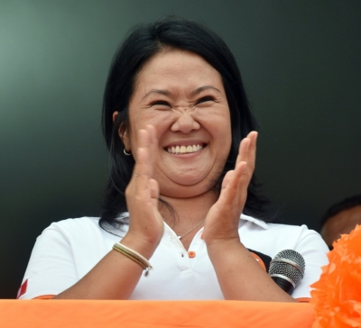Keiko Fujimori, em Lima, no dia 9 de fevereiro de 2016