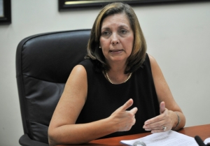Josefina Vidal, respons&aacute;vel da chancelaria cubana para Washington, em Havana, no dia 16 de dezembro de 2015