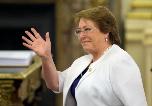 A presidente do Chile, Michelle Bachelet