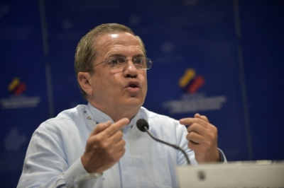 O chanceler do Equador, Ricardo Pati&ntilde;o, em Quito, no dia 14 de outubro de 2015