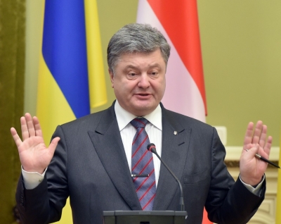 O presidente ucraniano, Petro Poroshenko, em Kiev, no dia 19 de abril de 2016