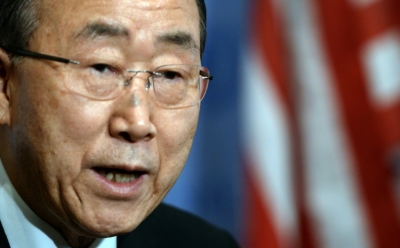 O secret&aacute;rio-geral da ONU, Ban Ki-moon, em Nova York, no dia 6 de janeiro de 2016