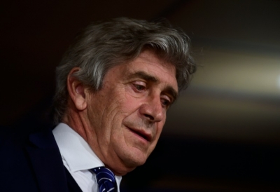 O t&eacute;cnico do Manchester City, Manuel Pellegrini, em Madri, no dia 3 de maio de 2016