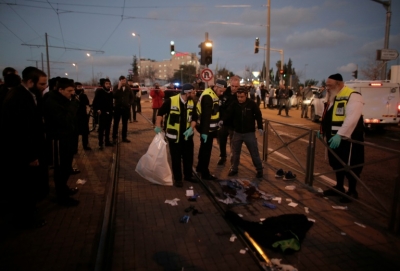 Local de ataque em Jerusal&eacute;m, no dia 4 de janeiro de 2016